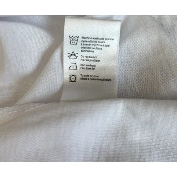 Chaser Girls Rainbow Peace Sign Flutter Short Sleeve T Shirt White Size 10 Girls - Picture 6 of 8